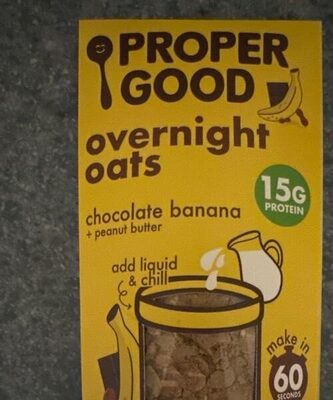 Chocolate Banana + Peanut Butter Overnight Oats, Chocolate Banana + Peanut Butter