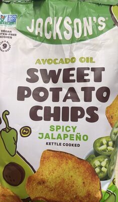 Avocado Oil Spicy Jalapeo Kettle Cooked  Sweet Potato Chips, Jalapeo