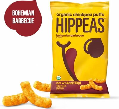 Bohemian Barbecue Flavored Organic Chickpea Puffs, Bohemian Barbecue