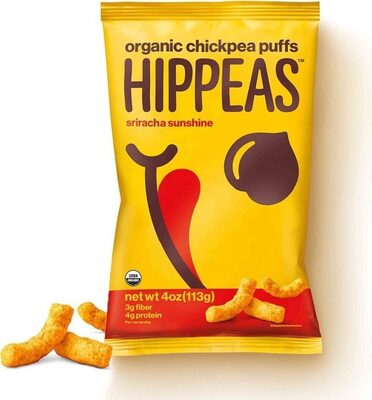 Sriracha Sunshine Flavored Organic Chickpea Puffs, Sriracha Sunshine