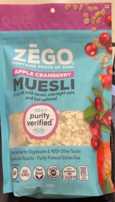 Apple Cranberry Organic Muesli, Apple Cranberry