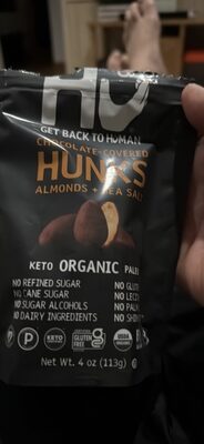 Almonds + Sea Salt Chocolate-Covered Hunks, Almonds + Sea Salt