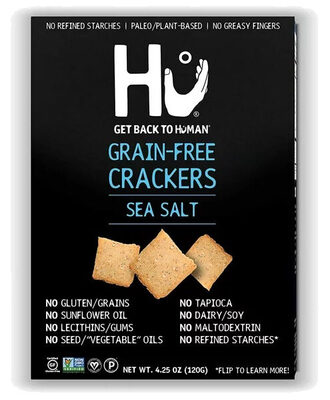 Sea Salt Grain-Free Crackers, Sea Salt