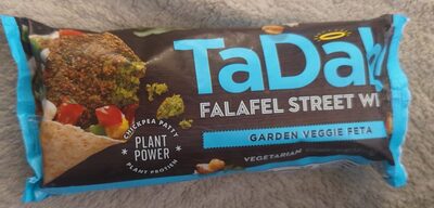 Falafel Street Wrap With Feta Green Pepper Salsa, Feta Green Pepper Salsa