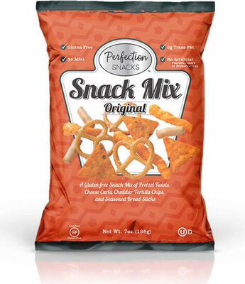Original Snack Mix Of Pretzel Twists, Cheese Curls, Cheddar Tortilla Chips, And Seasoned Bread Sticks, Original