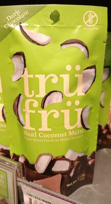 Dark Chocolate 54% Cacao Real Coconut Melts Hyper-Dried Fresh In Dark Chocolate, Dark Chocolate