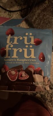 Tr Fr Nature's Raspberries In White & Milk Chocolate, 8 Oz