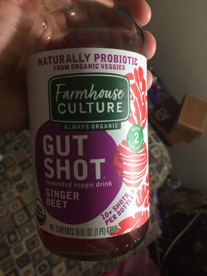 Ginger Beet Fermented Veggie Drink, Ginger Beet