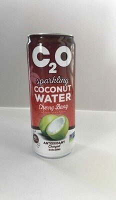 Cherry Bang Sparkling Coconut Water, Cherry Bang
