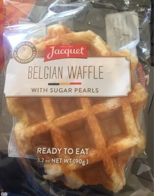 Belgian Waffle With Sugar Pearls, Sugar Pearls