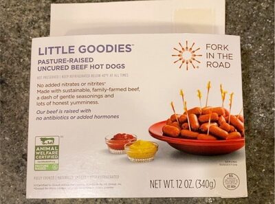 Fork In The Road, Little Goodies, Uncured Beef Hot Dogs