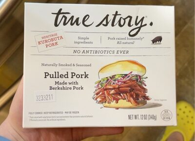 Naturally Smoked & Seasoned Pulled Heritage Kurobuta Pork, Naturally Smoked & Seasoned