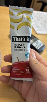 Apple + Banana Fruit Bar, Apple + Banana