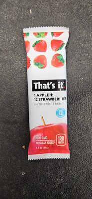 1 Apple + 12 Strawberries Fruit Bar, Apple + Strawberries
