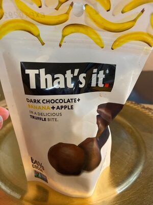 Dark Chocolate + Banana 64% Cocoa Truffle, Dark Chocolate + Banana