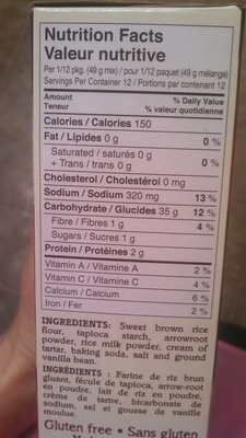 Gluten Free Waffle & Pancake Mix