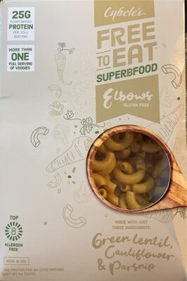 Green Lentil, Cauliflower & Parsnip Superbfood Pasta, Elbows, Green Lentil, Cauliflower & Parsnip