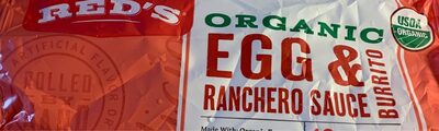 Egg & Ranchero Sauce Organic Burrito, Egg & Ranchero Sauce