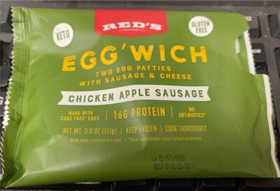 Keto Chicken Apple Sausage Egg'Wich