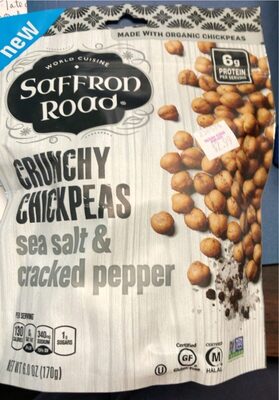 Sea Salt & Cracked Pepper Crunchy Chickpeas, Sea Salt & Cracked Pepper