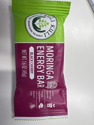Black Cherry Moringa Energy Bar, Black Cherry