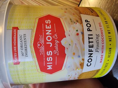 Confetti Pop Frosting Made With Coconut Oil