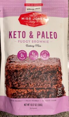 Fudgy Brownie Keto & Paleo Baking Mix, Fudgy Brownie