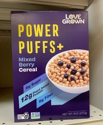 Mixed Berry Power Puffs+ Cereal, Mixed Berry