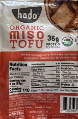 Miso Organic Tofu, Miso