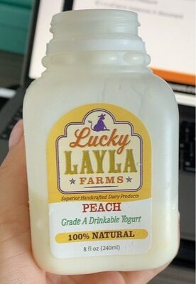Peach Grade A Drinkable Yogurt, Peach