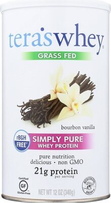 Grass Fed, Simply Pure Whey Protein, Bourbon Vanilla