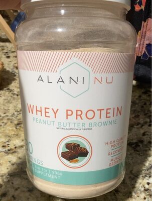 Peanut Butter Brownie Flavored Whey Protein Powder, Peanut Butter Brownie
