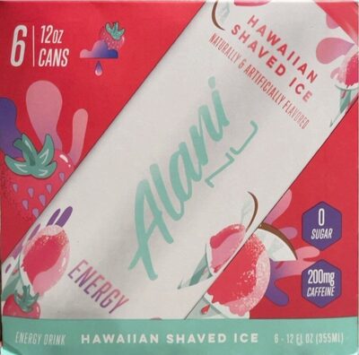 Hawaiian Shaved Ice Flavored Energy Drink, Hawaiian Shaved Ice