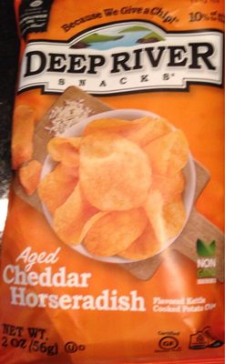 Aged Cheddar Horseradish Flavored Kettle Cooked Potato Chips, Cheddar; Horseradish