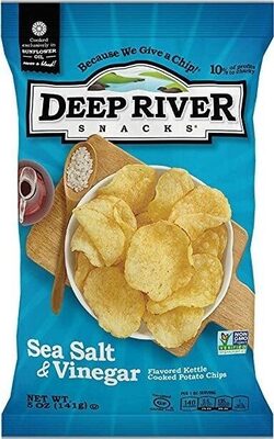 Sea Salt & Vinegar Flavored Kettle Cooked Potato Chips, Sea Salt; Vinegar