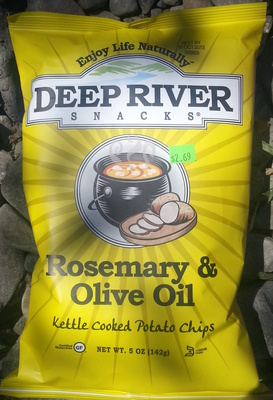 Rosemary & Olive Oil Flavored Kettle Cooked Potato Chips, Rosemary; Olive Oil