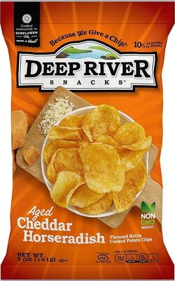 Aged Cheddar Horseradish Flavored Kettle Cooked Potato Chips, Cheddar; Horseradish