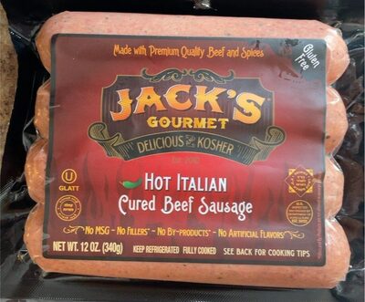 Hot Italian Cured Beef Sausage