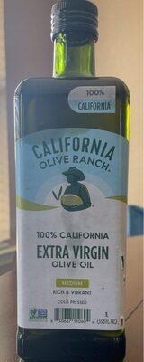 Cold Pressed 100% California Extra Virgin Olive Oil