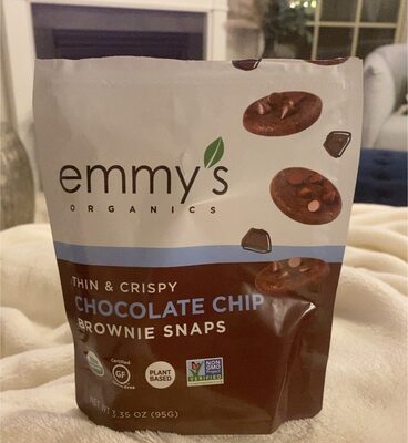 Chocolate Chip Thin & Crispy Brownie Snaps, Chocolate Chip