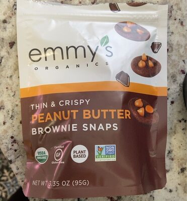 Peanut Butter Thin & Crispy Brownie Snaps, Peanut Butter