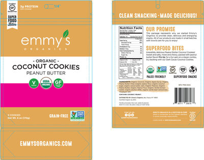 Peanut Butter Classic Coconut Cookies, Peanut Butter