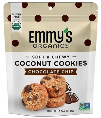 Chocolate Chip Soft & Chewy Coconut Cookies, Chocolate Chip