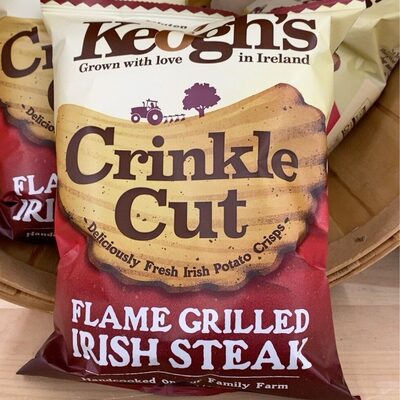 Flame Grilled Irish Steak Crinkle Cut Potato Crisps, Flame Grilled Irish Steak