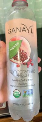 Sparkling Spring Water, Pomegranate Peach