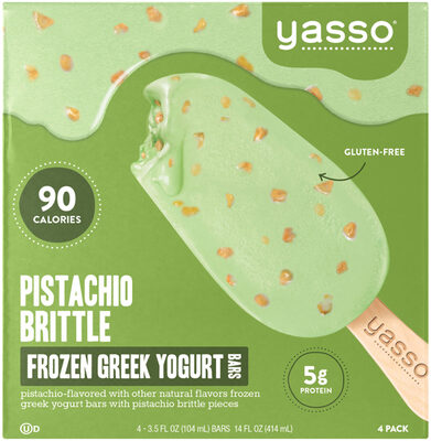 Pistachio Brittle Flavored Greek Yogurt Bars, Pistachio Brittle