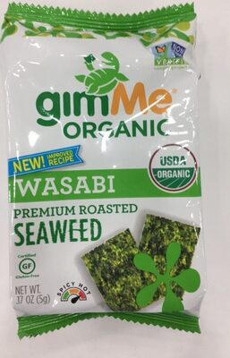 Organic Roasted Seaweed Snacks, Wasabi