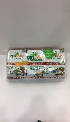 Teriyaki Roasted Seaweed Snacks, Teriyaki