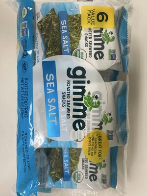 Sea Salt Roasted Seaweed Snacks, Sea Salt