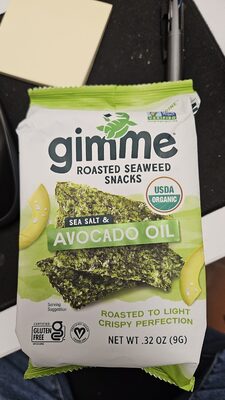 Sea Salt & Avocado Oil Roasted Snacks Seaweed, Sea Salt; Avocado